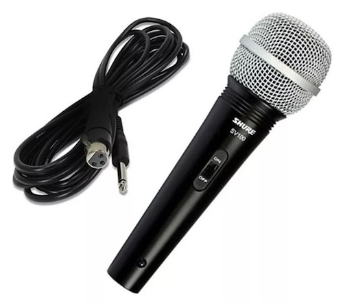 Shure SV100 Microfono Dinamico Multif, c/Sw on-off,50-15000H c/Cable XLR