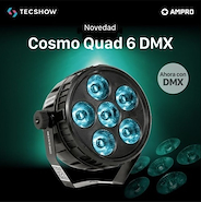 TECSHOW Cosmo Quad 6 DMX spot 6 LEDs 4-en-1 de 6W mix RGBW con control DMX