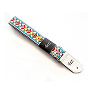 TIJUANA JACC-01 Cinta jacquard vitreaux celeste y blanco