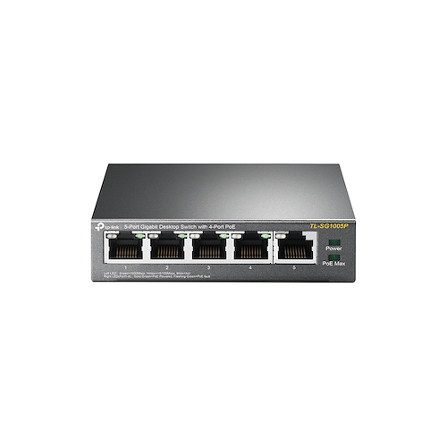 TP-LINK SG-1005P SWITCH 5 BOCAS 4 PUERTOS POE GIGABIT DESK