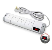 TREFI ZT2.5MW # Zapatilla blanca  4 tomas 2,5m