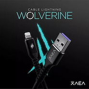 XAEA MOD-96 CABLE TIPO LIGHTINING / 4.4 AMP WOLVERINE