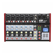XP AUDIO SE8 Consola de sonido 8 canales + USB + Bluetooth + Grabacion MP