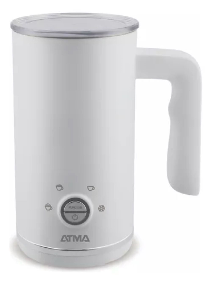 ESPUMADOR DE LECHE-BLANCO+CALENTADOR-LECHE-450ML-4 FUNCIONES ATMA ELAT21WP