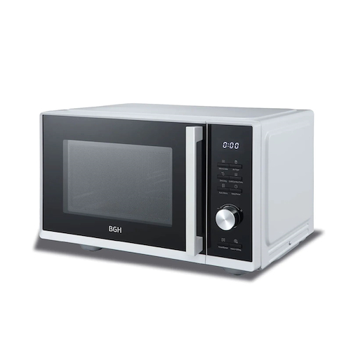 MICROONDAS DIGITAL 25LTS-FLAT COOK-AIRFRYER-900W-BLANCO BGH B325DFB24