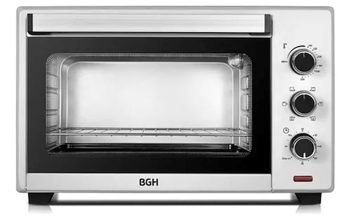 HORNO ELECTRICO  45LTS-ACERO-2000W-CON GRILL-COVECCION BGH BHE45S22