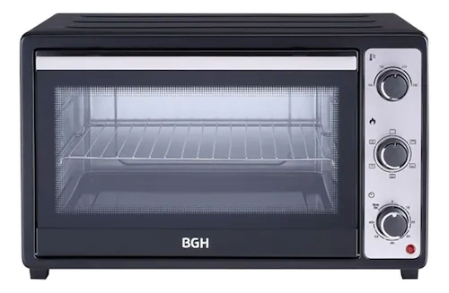HORNO ELECTRICO  55LTS-ACERO/NEGRO-2000W-TIMER-LUZ BGH BHE55M23N