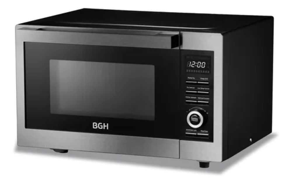 MICROONDAS DIGITAL 30LTS-AIRFRYER-1000W-NEGRO-C/GRILL BGH B330DFN24