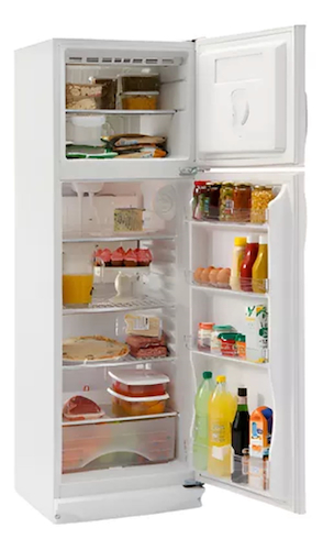 HELADERA 2 FRIOS-BLANCO-290LT-ESTANTES DE VIDRIO-CLASE A BRIKET BK2F1410V miniatura
