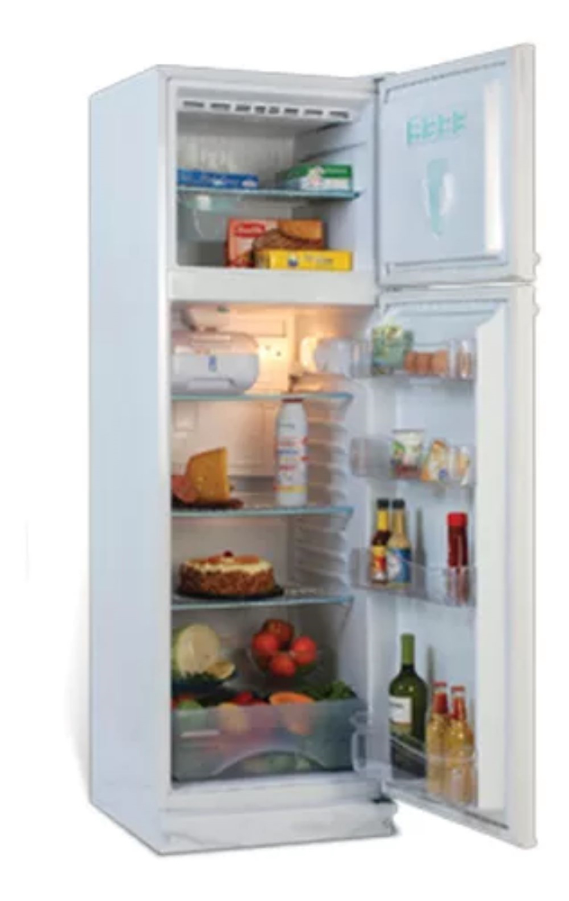 HELADERA 2 FRIOS-BLANCO-290LT-ESTANTES DE VIDRIO-CLASE A BRIKET BK2F1410V