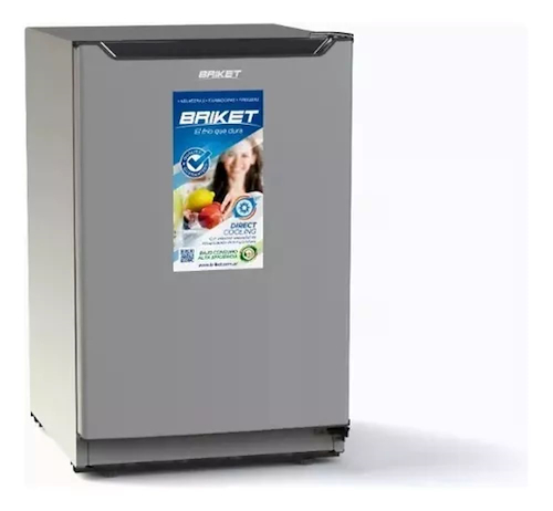 HELADERA 1 FRIO-BAJO MESADA-GRIS-146LT-CLASE A BRIKET BK1F 1020