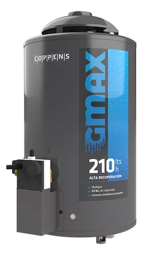 TERMOTANQUE GAS ALTA RECUPERACION 23LTS-BIGAS COPPENS GMAX210