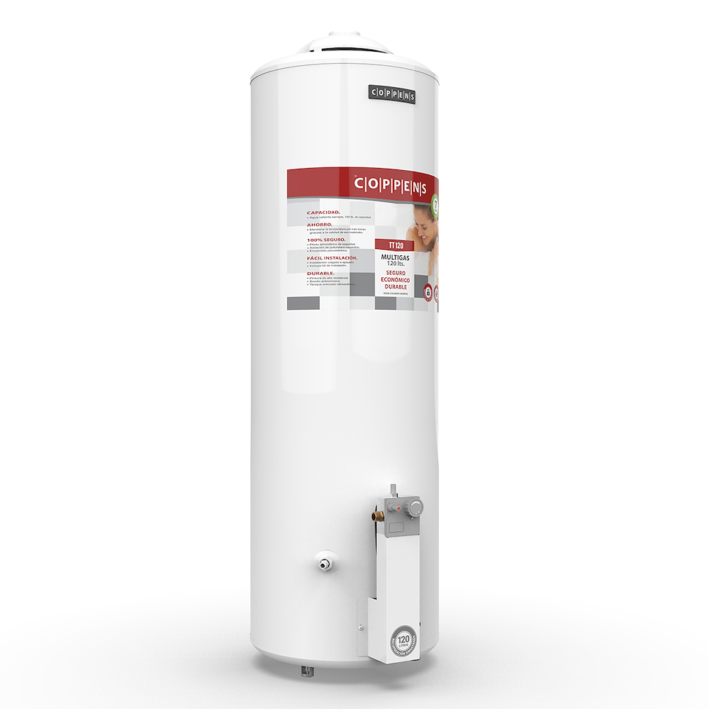 TERMOTANQUE GAS 120LTS-SUPERIOR-COLGAR-BIGAS-4800CAL COPPENS TTQ120
