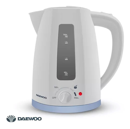 PAVA ELECTRICA-1.7L-BLANCO-CORTE MATE/TE DAEWOO WK5416