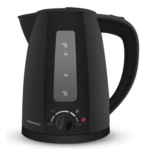 PAVA ELECTRICA-1.7L-NEGRO-CORTE MATE/TE DAEWOO WK5422B