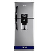 HELADERA NO FROST-STEEL-GRIS-373LTS-DISPENSER DREAN HDR380N12M