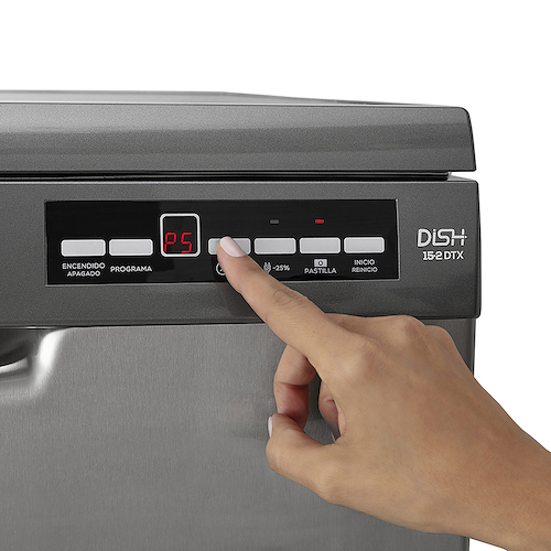 LAVAVAJILLA- ACERO 15 CUBIERTOS PANEL TACTIL DIGITAL DREAN DISH 15.2DTX
