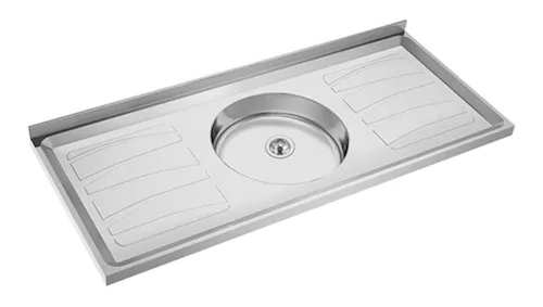 MESADA ACERO-120CM-1BACHA CENTRAL-ACERO 430-DELOS DURANOX 10.14.52262