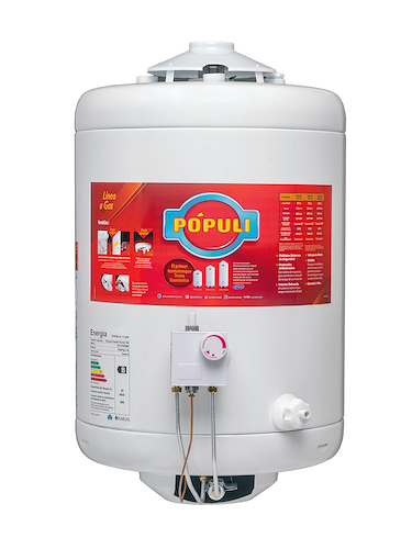 TERMOTANQUE GAS 45LTS-POPULLI-GN-COLGAR-SUPERIOR ECOTERMO TPOP8NS045