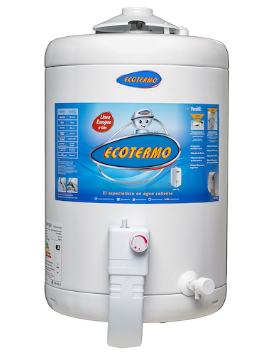 TERMOTANQUE GAS 51LTS- EUROPEA-GN-COLGAR INFERIOR ECOTERMO TECO3NI051