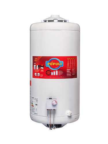 TERMOTANQUE GAS 70LTS-POPULLI-GN-SUPERIOR COLGAR ECOTERMO TPOP8NS070