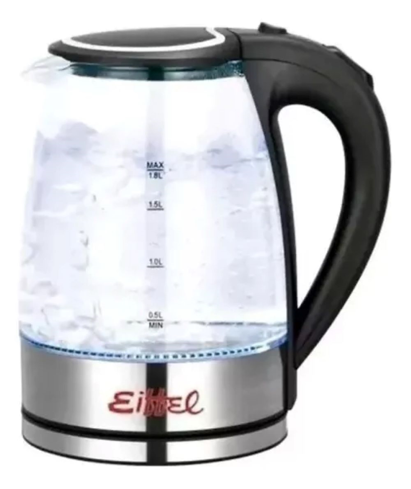 PAVA ELECTRICA-VIDRIO-1.7LTS-CORTE MATE Y CAFE-INDICADOR EIFFEL E-606
