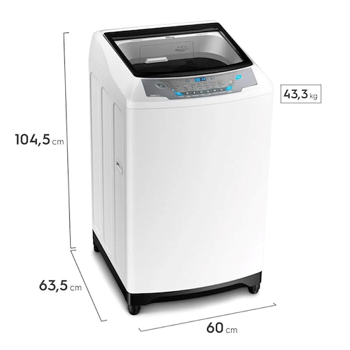 LAVARROPA SUPERIOR10KG-BLANCO-750RPM-7 PROGRAMAS ELECTROLUX ELAC310W miniatura