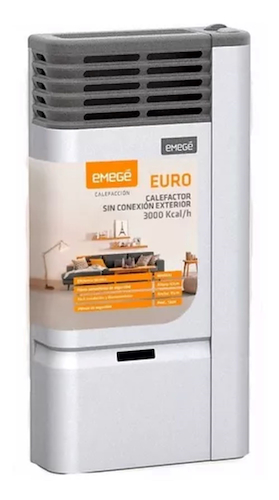 CALEFACTOR SIN TIRAJE 3000CA-EURO-BIGAS-BEIGE EMEGE EURO 3130 SCE