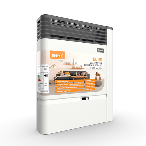 CALEFACTOR 3500CA-EURO-BIGAS-BEIGE-26M2 EMEGE EURO 2135 TB