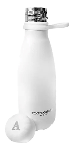 BOTELLA ACERO 500ML-BLANCO-PARA BEBIDAS FRIAS EXPLORER T3BLAN