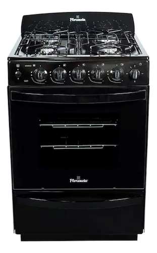 COCINA-NEGRO-56CM-BIGAS- CON LUZ Y ENCENDIDO-AUTOLIMPIANTE FLORENCIA 5537F