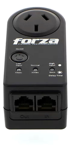 PROTECTOR DE TENSION-ZION CAPACIDAD 1500W-220V-INDICADOR LED FORZA FVP-1202N-A