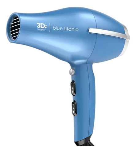 SECADOR-TEMPO COMPACT 3D BLUE TITANIUM-2300W-3 TEMPERATURAS GA-MA STC3DBT