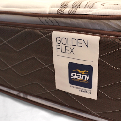 COLCHON ESPUMA GOLDEN FLEX 140X190X30CM-33KG-DOBLE-PILLOW GANI CEGF140-30 miniatura