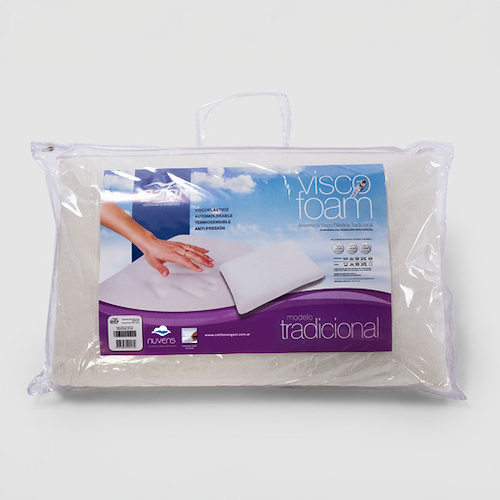 ALMOHADA VISCO-FOAM NUVENS-60X40CM- VISCOELASTICA CON FUNDA GANI AVF60