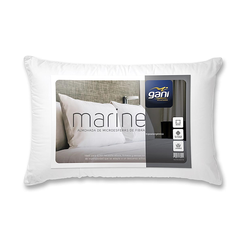 ALMOHADA MARINE 70X50CM-MICROESFERAS-HIPOALERGENICA-LAVABLE GANI AM70