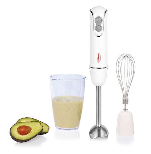 MINIPIMER TWISTMIX-VARILLA DE ACERO-BLANCO-450W-BATE-LICUA LILIANA AH110B
