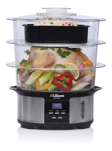 VAPORIERA DIGITAL NATUREL-3 NIVELES-BOWL PARA ARROZ DE 1.4LT LILIANA AV930