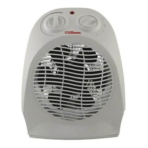 CALOVENTOR HOT WIND-BLANCO-1000W-2000W-2 NIVELES-MOTOR LILIANA CFH417 miniatura