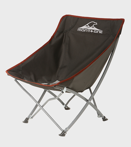 SILLA GEORGIA NEGRO/ROJO ST-PLEGABLE-CON BOLSA DE TRANSPORTE MONTAGNE INYO1P1SGGNNRST