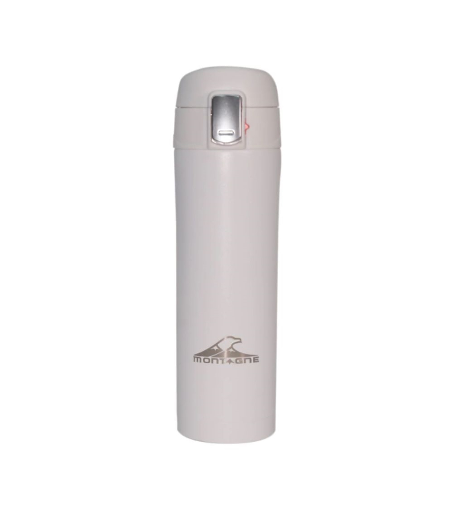 BOTELLA TERMICA 420MM BLANCO MATE ST-MANTIENE 6 HORAS MONTAGNE IWUYBOTUAKBMTST