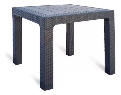 MESA CUADRADA-SIMIL RATAN-NEGRO-75X75CM-DESMONTABLE MUNRO 3-00720