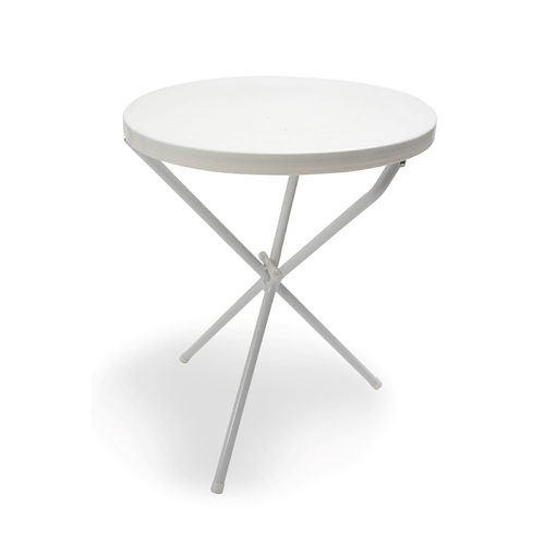 MESA REDONDA PLEGABLE COPETIN ALTA-60X73CM-BLANCO MUNRO 1-00465