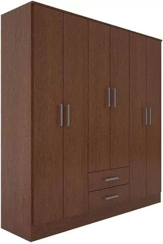 ROPERO BAHIA-2 CAJONES-6 PUERTAS-MOGNO 181X184X46.1CM ORLANDI ORL331