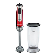 MINIPIMER ROJO-2 VELOCIDADES-800W-BATE-LICUA-PISA OSTER THB2803