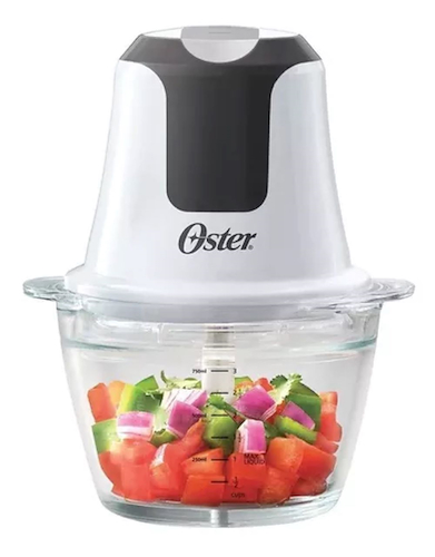 PICADORA MINI CHOPPER VASO VIDRIO-250W-CAPACIDAD 3 TAZAS OSTER FPSTFP3340