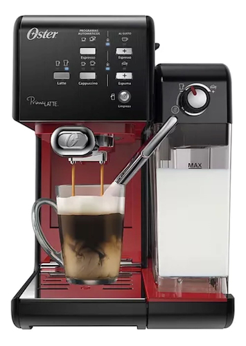 CAFETERA EXPRESS ROJO-NEGRO-19BAR-CAFE MOLIDO Y CAPSULAS OSTER 6701R