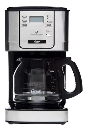 CAFETERA FILTRO-DIGITAL-NEGRO-12 POCILLOS-APAGADO AUTOMATICO OSTER 4401