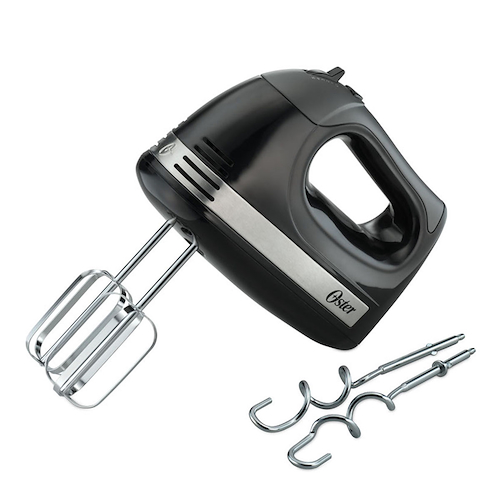 BATIDORA DE MANO NEGRO-300W-5 VELOCIDADES-CONTENEDOR OSTER 2600