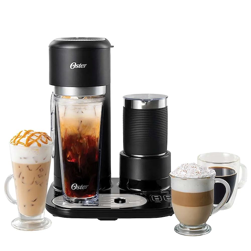 CAFETERA FILTRO NEGRO LATTE 4 EN 1 CON ESPUMADOR OSTER OBVSTDC02B